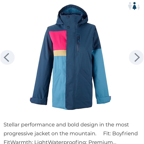 BURTON-Snowboard Jacket Burton Eclipse  submarine colorblock - Picture 1 of 5
